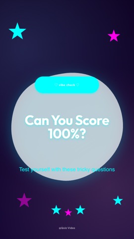 E-Girl · Cyberpunk hook quiz video template preview