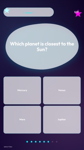 E-Girl · Cyberpunk quiz video template preview