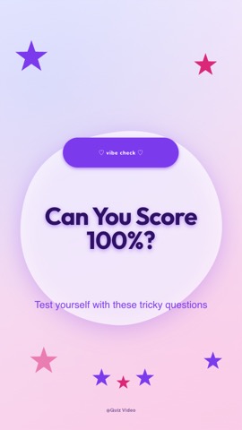 E-Girl · Lavender hook quiz video template preview