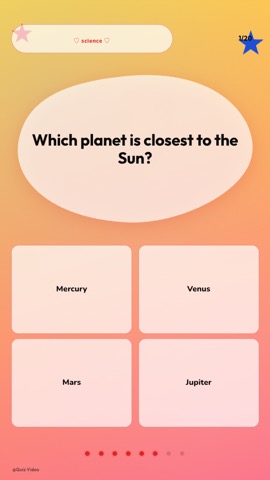 E-Girl · Pop Art quiz video template preview