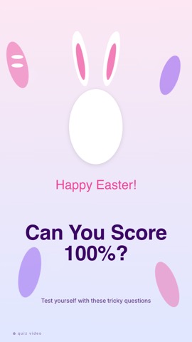 Easter · Cotton Candy hook quiz video template preview
