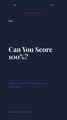 Bluebook · Slate hook quiz video template preview