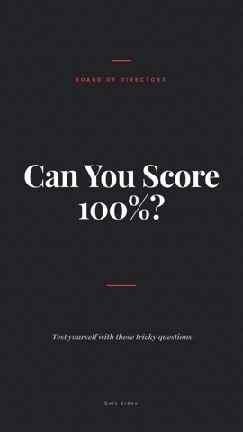 Executive · Carbon hook quiz video template preview