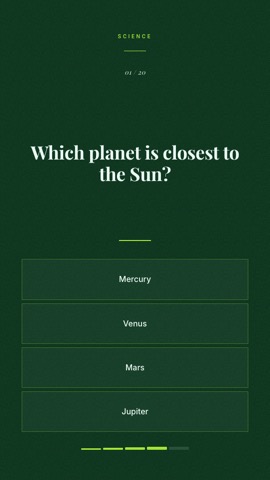 Executive · Forest quiz video template preview