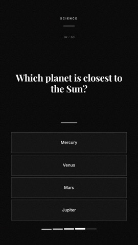 Executive · Noir quiz video template preview
