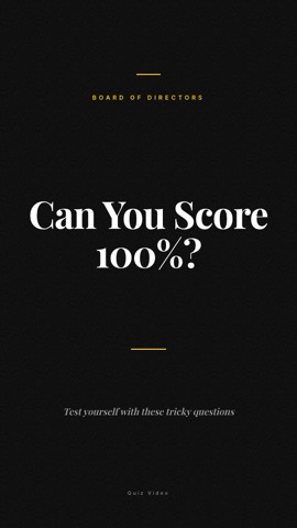 Executive · Obsidian hook quiz video template preview