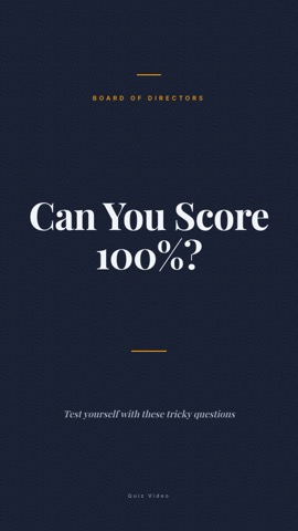 Executive · Slate hook quiz video template preview