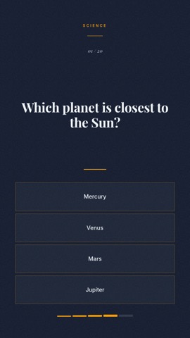 Executive · Slate quiz video template preview