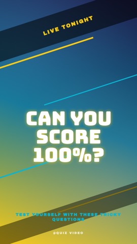 Festival · Voltage hook quiz video template preview