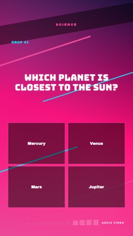 Festival · Sunset Set quiz video template preview