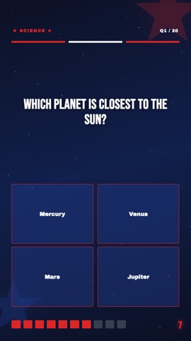 Fireworks · Cosmos quiz video template preview