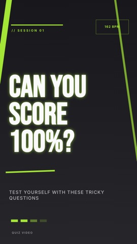 Fitness · Carbon hook quiz video template preview