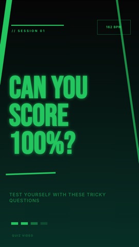 Fitness · Matrix hook quiz video template preview