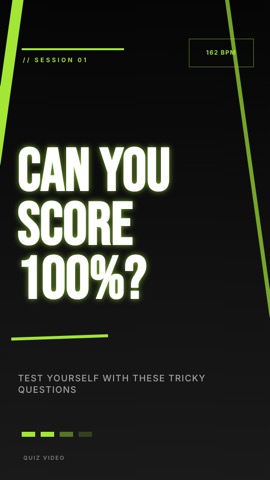 Fitness · Obsidian hook quiz video template preview