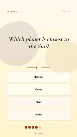 Cookbook · Cream quiz video template preview