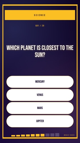 Game Show · Voltage quiz video template preview