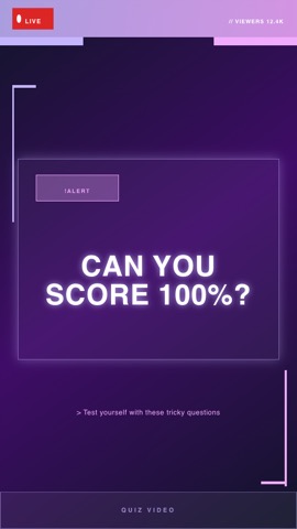 Stream · Cosmos hook quiz video template preview