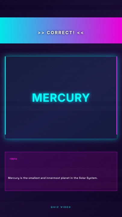 Stream · Cyberpunk answer quiz video template preview