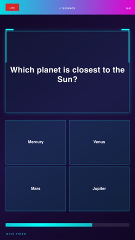 Stream · Cyberpunk quiz video template preview