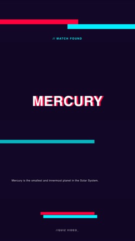 Glitch · Cyberpunk answer quiz video template preview