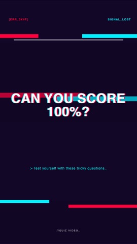 Glitch · Cyberpunk hook quiz video template preview
