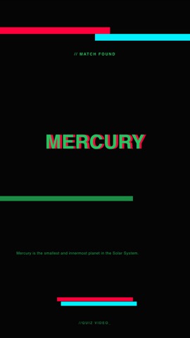 Glitch · Matrix answer quiz video template preview