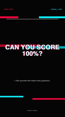 Glitch · Noir hook quiz video template preview