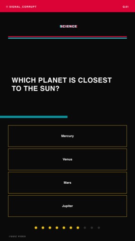 Glitch · Obsidian quiz video template preview