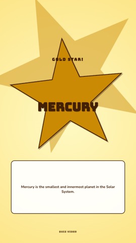 Gold Star · Sunshine answer quiz video template preview