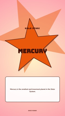 Gold Star · Peach answer quiz video template preview