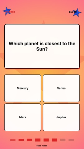 Gold Star · Pop quiz video template preview