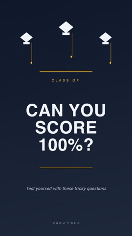 Graduation · Royal hook quiz video template preview