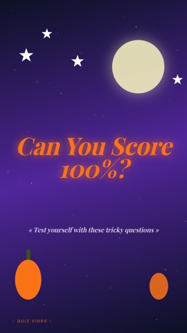 Halloween · Cosmos hook quiz video template preview
