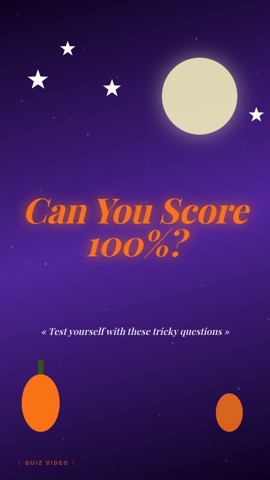 Halloween · Cyberpunk hook quiz video template preview