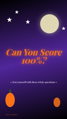 Halloween · Noir hook quiz video template preview