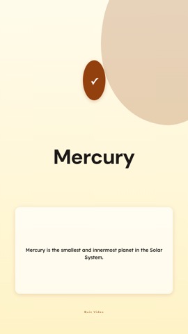 Care · Cream answer quiz video template preview