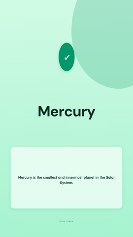 Care · Mint answer quiz video template preview