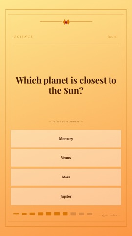 Museum · Apricot quiz video template preview