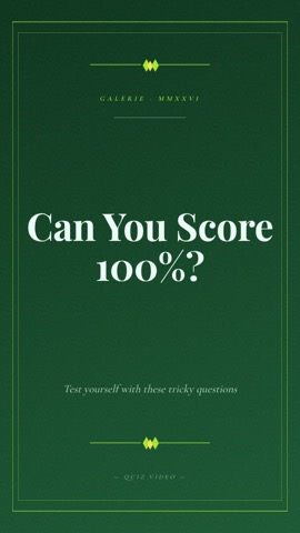Museum · Forest hook quiz video template preview