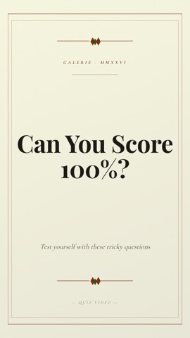Museum · Parchment hook quiz video template preview