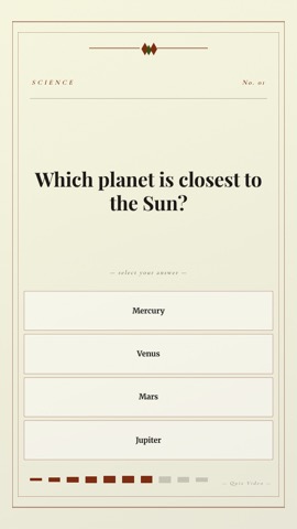 Museum · Parchment quiz video template preview