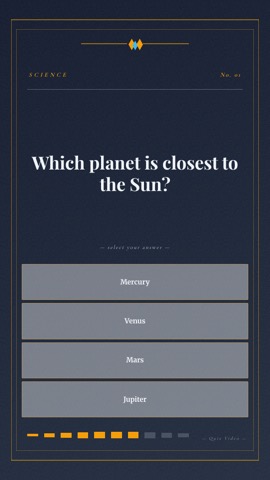 Museum · Slate quiz video template preview