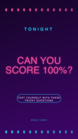 Karaoke · Disco hook quiz video template preview