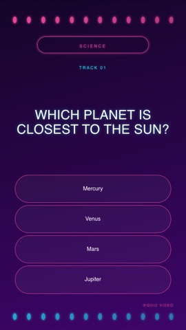 Karaoke · Disco quiz video template preview