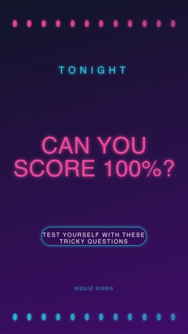 Karaoke · Galaxy hook quiz video template preview