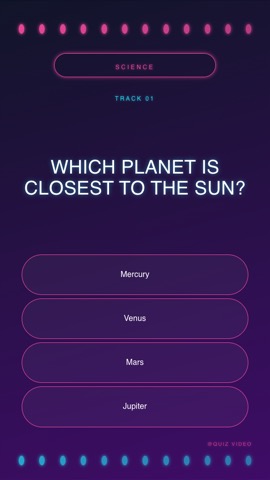 Karaoke · Galaxy quiz video template preview