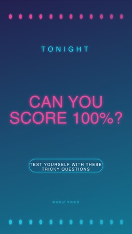 Karaoke · Voltage hook quiz video template preview