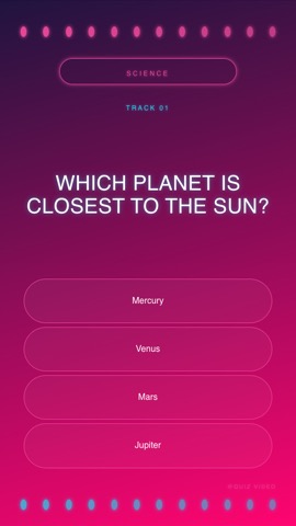 Karaoke · Miami quiz video template preview