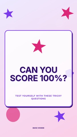 Kids · Lavender hook quiz video template preview