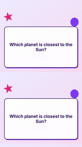 Kids · Lavender quiz video template preview
